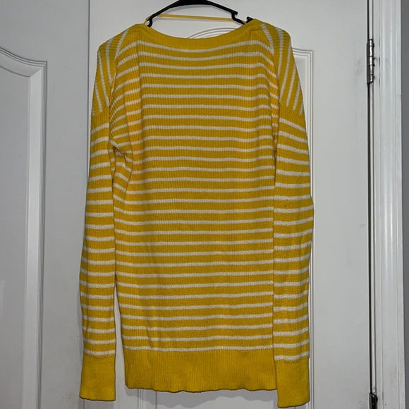 Yellow striped GAP long sleeve sweater - Picture 5 of 5